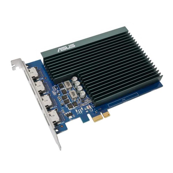 کارت گرافیک ASUS GT 730 4H SL 2G D5 دارای 4 خروجی HDMI استوک بدون باکس - Image 3