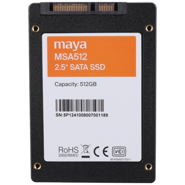 حافظه اس اس دی اینترنال مایا مدل MSA512 ظرفیت 512 گیگابایت - Image 3