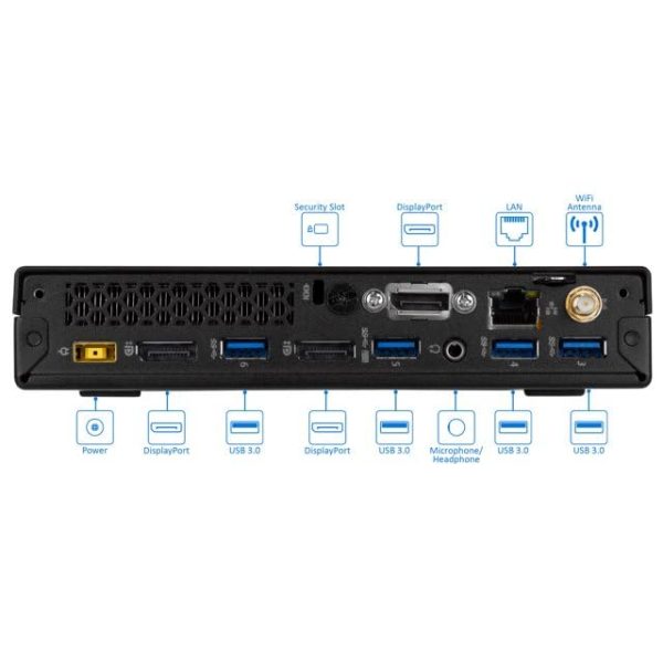 مینی کیس استوک لنوو مدل ThinkCentre M900 Tiny | i5 6500T | Ram 8GB DDR4 | SSD 128GB - Image 2